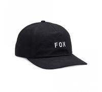 FOX WORDMARK peak cap black plain