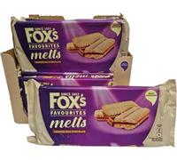 Fox Favourites Melts Viennese Milk Chocolate 12 x 120g - Viennese Biscuits Sandwiched | Ideal for afternoon treats, bulk buiscuits