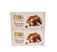 Fox Festive Snowman Biscuit Tin or Pack Of Brandy Fabulous Snaps (Fox's Fabulous Brandy Snaps (Pack Of 2))