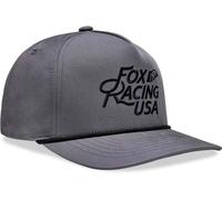 FOX Flag Rope Snapback Cap, grey
