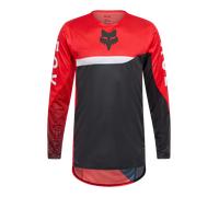 FOX Flexair Fracture Motocross Jersey, black-white-red, size M for Men