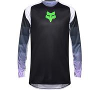 FOX Flexair Grid Motocross Jersey, black/purple, size XXL