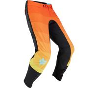 FOX Flexair Grid Motocross Pants, black-orange, size 34 for Men