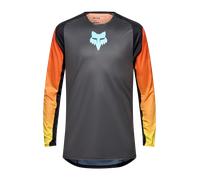 FOX Flexair Grid Motocross Jersey, black-orange, size M for Men