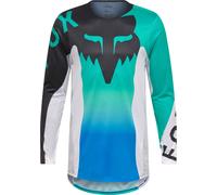 FOX Flexair Spire Motocross Jersey, black-white-blue, size 2XL for Men