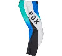 FOX Flexair Spire Youth Motocross Pants, black-white-blue, size 24