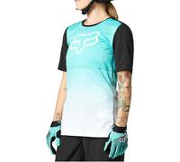 FOX FLEXAIR SS women's jersey black-teal blue XL