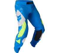FOX Flexair Tactile Motocross Pants, blue/neon yellow, size 36