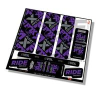 Fox Float-X Factory 2021 shock Decals - Purple- Licensed by Fox MATTE