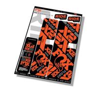 Fox Float-X2 Factory 2021 shock Decals - Orange - Licensed by Fox