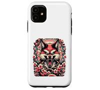 Fox Flower Pattern Floral Animal Aggro Fable Teeth Case for iPhone 11
