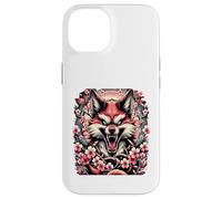 Fox Flower Pattern Floral Animal Aggro Fable Teeth Case for iPhone 14