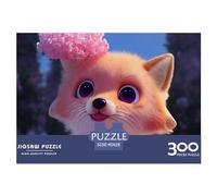 Fox for Adults Fun 300 Piece Cute Cartoon Jigsaw Puzzles Stress Relief Toy Home Decoration Toy Intellectual Game Education Game Premium & Durable 300pcs (40x28cm)