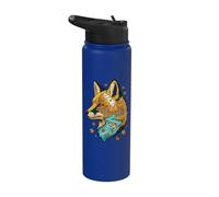 Fox Forest Wildlife Nature Lover Hiking Outdoor Camping Stainless Steel Insulated Water Bottle