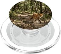 Fox Forest Wildlife Woodland Path Animal Scene Design PopSockets PopGrip for MagSafe