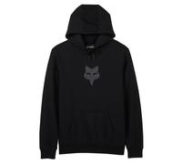 Fox Fox Head Fleece Pullover Hoodie Black/Black