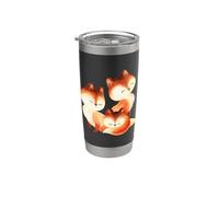Fox, Foxes, Foxy, Forest Animal, Family, Red Fox, Cute Stainless Steel Insulated Tumbler