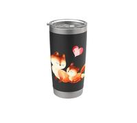 Fox, Foxes, Foxy, Forest Animal, Family, Red Fox, Cute Stainless Steel Insulated Tumbler