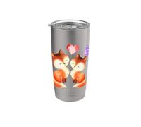 Fox, Foxes, Foxy, Forest Animals, Family, Cute Stainless Steel Insulated Tumbler