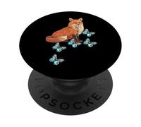 Fox Foxes Women Girls Children Child Butterflies Insect PopSockets Adhesive PopGrip