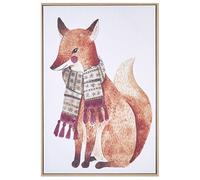 Canvas MUCCIA Animal Motif 63 x 99 cm Brown