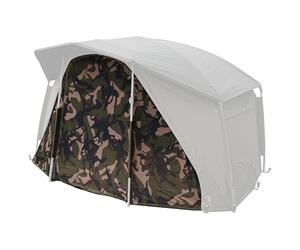 FOX Frontier II X Camo Mozzy Mesh | Carp Fishing Shelter Mozzy Mesh | Compatible with Frontier II X Deluxe Wrap | Full Zip In Design | 2 Way Double Zip Allows Letter Box Style Opening | Code CUM388