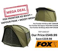 FOX Frontier XD Carp Fishing Shelter 1 Man Bivvy