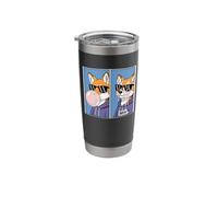 Fox Funny Bruh Comics Bubble Gum Blow up Stainless Steel Insulated Tumbler