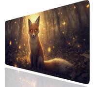 Fox Gaming Mouse Mat Brown Mouse Pad Large 800x300x3mm, Extended Waterproof Mousepad Smooth Cloth Surface Improved Precision And Speed, Desk Mat Non-Slip Rubber Base for Home Office Gaming GKuk-3813