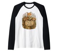 Fox Garden Mushroom Walk Society Raglan Baseball Tee