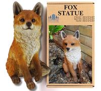 Fox Garden Ornaments | Real Life Woodland Decor | Fox Gifts (Sitting)