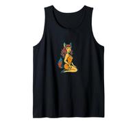 Fox Girl Pinup Retro Style Halloween Cosplay Anime Aesthetic Tank Top