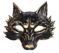 Fox Half Mask Costume Wolf Dress Up Mask Dance Party Show Selfie Show Event Costume Mask Cosplay Mask Half Face Fox Mask