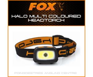 FOX HALO MULTI COLOUR HEADTORCH - NEW | CARP FISHING/CAMPING/OUTDOORS CEI169