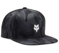 FOX Head Camo Tech Snapback Cap, Dark Camouflage, One size