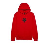 Fox Unisex Adult Sweatshirt Hooded Head Fleece PO Flame Red M Blouse, M
