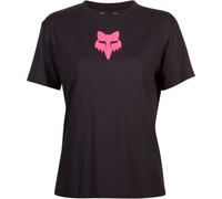 FOX Head Ladies T-Shirt, black-pink, size XS for Women