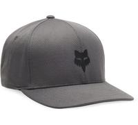 Fox Racing Hat - Fox Head Tech Flexfit - Men's - Steel Grey, Small