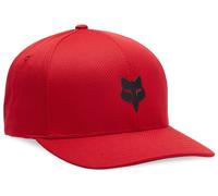 Fox Racing Men's Standard Fox Head TECH Flexfit HAT, Flame RED, Large