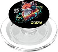 Fox Headphones K-Pop Music Lover Funny PopSockets PopGrip for MagSafe