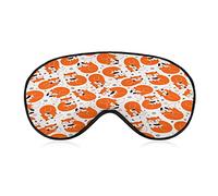 Fox Hold Tail Sleeping Blindfold Mask Cute Eye Shade Cover with Adjustable Strap for Women Men Night