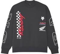 FOX Honda Oversized Pullover Crew Sweatshirt Dark ShadowXXL Dark Shadow