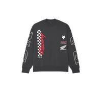 FOX Honda Oversized Pullover Crew Sweatshirt Dark ShadowM Dark Shadow