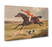 Fox Hunting By John Frederick Herring Canvas Wall Art Print 30x20 Inch