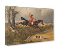 Fox Hunting By John Frederick Herring Canvas Wall Art Print 30x20 Inch