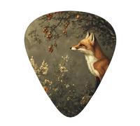 Fox Hunting Guitar picks in thin, medium, and thick sizes, 12-piece set, suitable for electric guitar and various instruments