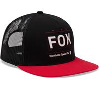 FOX Image Print Snapback Trucker Cap, black-red for Men