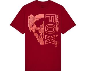 FOX Image Skull Premium T-Shirt, red, size S for Men