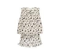 Fox In A Box Girl's Crazy Cat Cotton Short Pyjama Set Cream | Size: 9-10 Years Fox In A Box Cream 9-10 Years