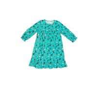 Fox In A Box Girl's Crazy Cat Three Quarter Sleeved Aqua Nightie | Size: 10-11 Years Fox In A Box Aqua 10-11 Years